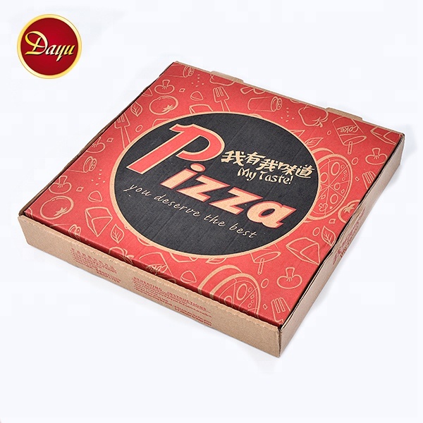 custom logo corrugated paper pizza box