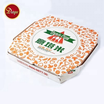 Wholesale custom logo Italy style cheap plain corrugated pizza box