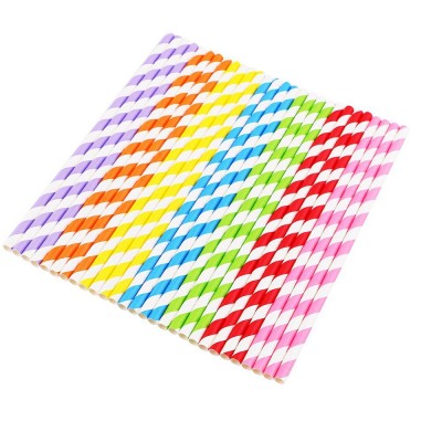 100% Food Grade Biodegradable Cocktail Drinking Paper Straw Manufacturer