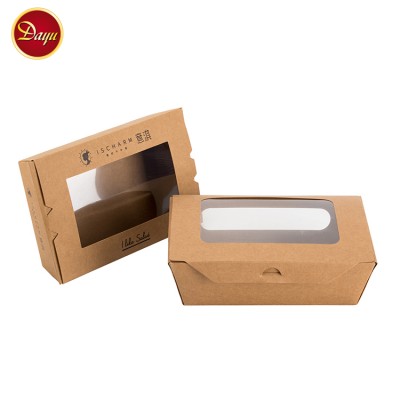 Top grade food takeaway natural brown kraft paper packaging