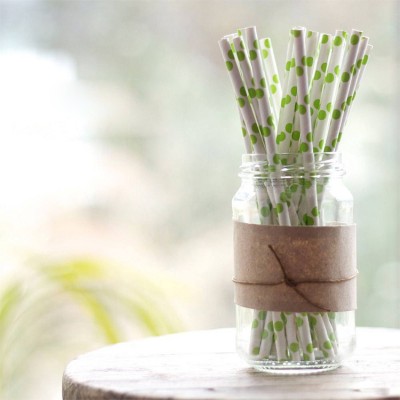 Eco Friendly Wrapper Biodegradable Cocktail Drinking Wholesale Paper Straw