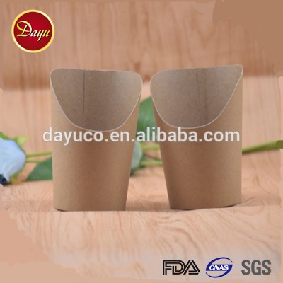 Disposable kraft paper potato chips holder cheap french fries box